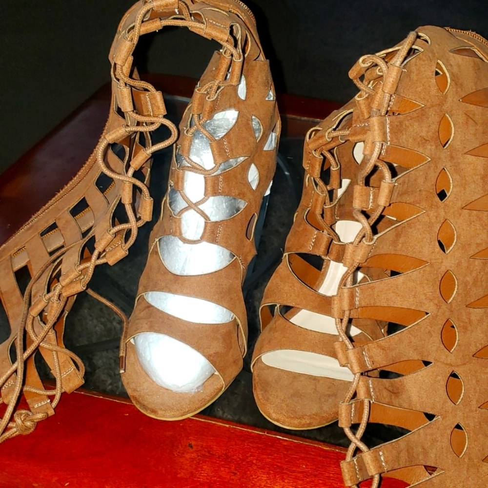 Knee High Gladiator Heels